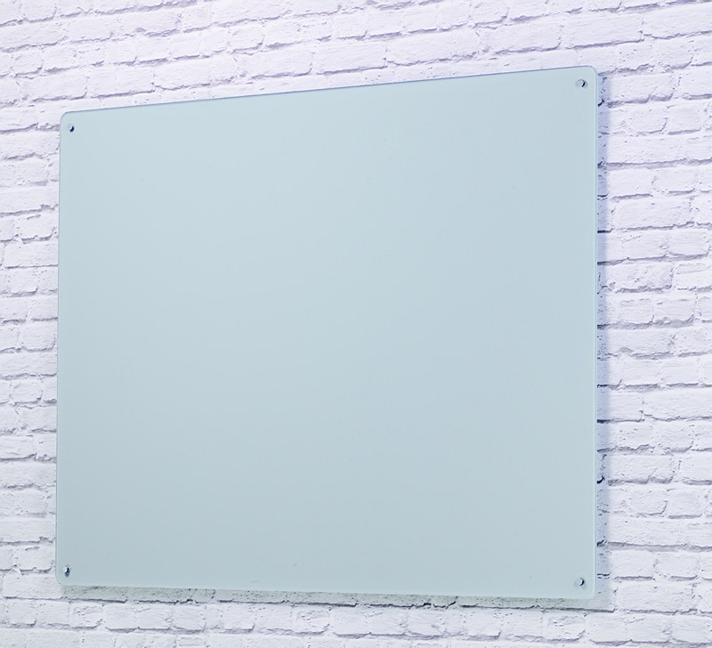 Wall Mounted Glass Board 600 x 450mm White Boards Direct
